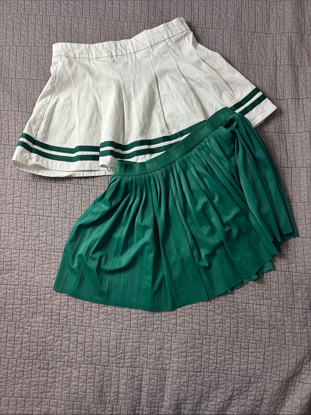 Set of 2 size S Pleated PRINCE Tennis Skirts